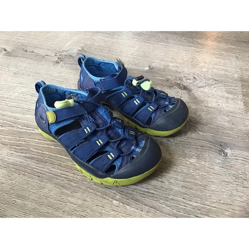Keen Newport H2 Youth 2 Sport Sandals Blue Slip On Hiking Shoes Outdoor 1022847